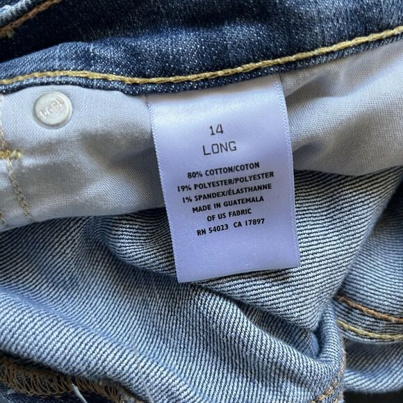 Old Navy the Diva Lowest Rise Skinny Stretch Size 14 Long Blue Denim Jeans - Picture 6 of 7